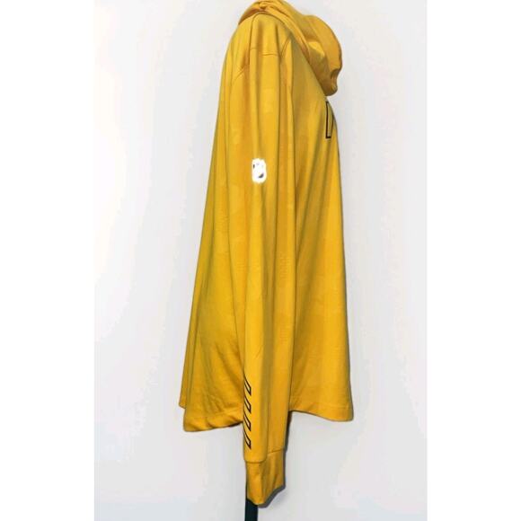 Men's Fanatics Gold Nashville Predators Authentic Pro Rink Pullover Hoodie - Picture 3 of 10